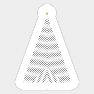 Minimal Christmas Tree Sticker